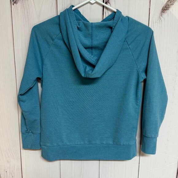 Patagonia Girls Fitz Roy Rainbow Hoodie Aqua Blue M GUC - Picture 3 of 13